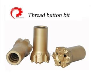 Thread button bit T45 for sale